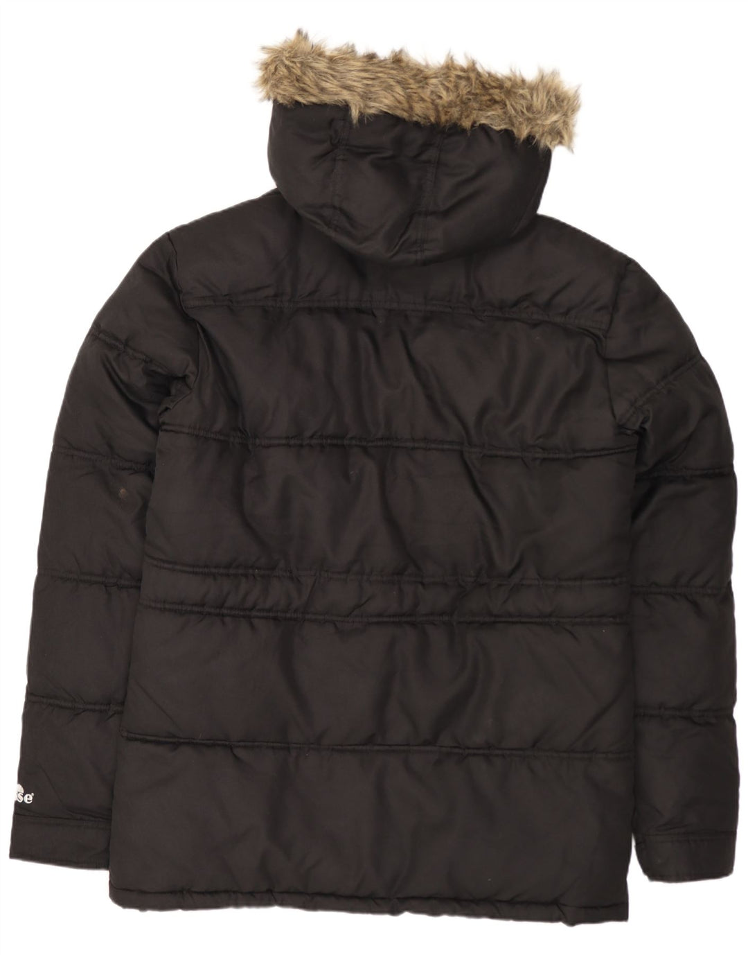 Jaqueta masculina acolchoada com capuz Ellesse UK 38 poliéster preto médio