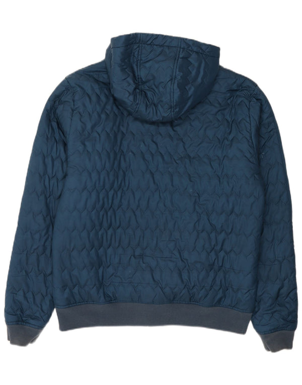 Jaqueta acolchoada com capuz masculina Puma UK 40 grande azul marinho