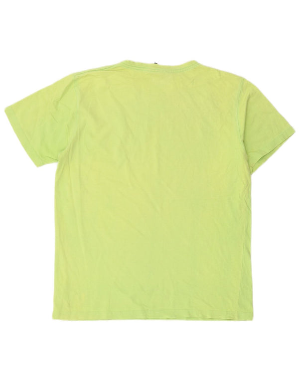 Animal Mens Graphic T-Shirt Top Médio Algodão Verde