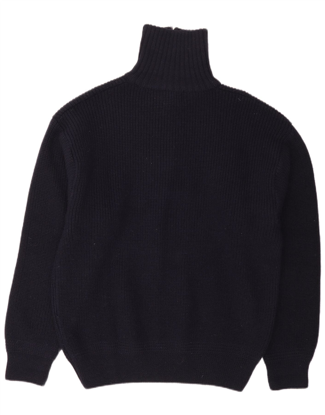 Suéter masculino Rhode Island com zíper e gola 2XL lã azul marinho