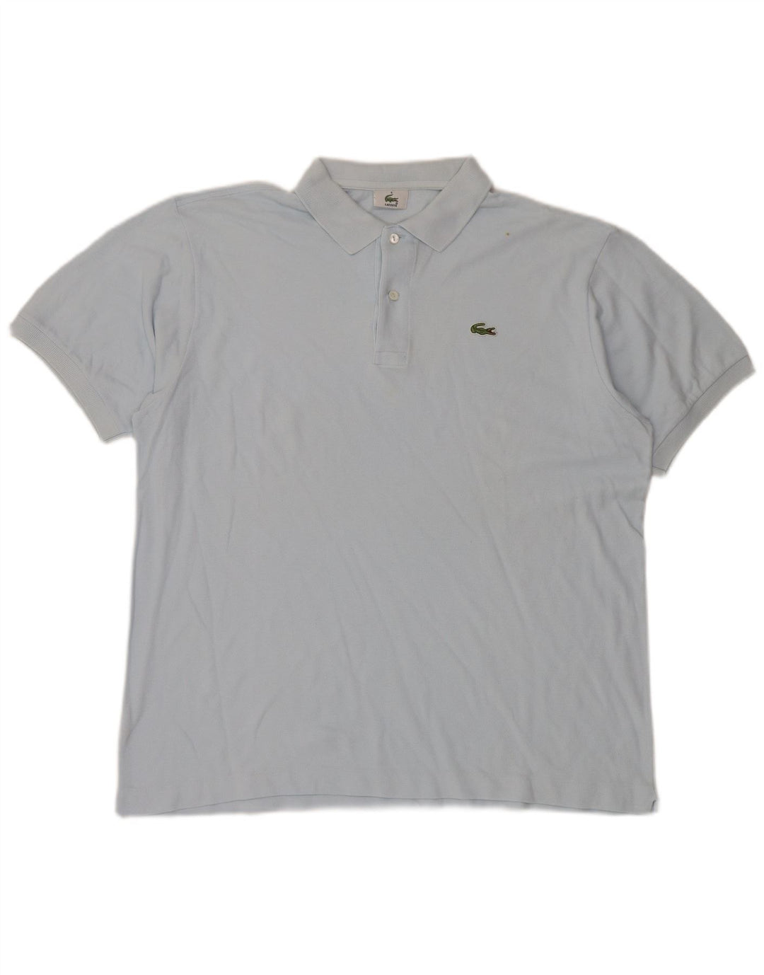 Camisa polo masculina Lacoste tamanho 6 XL azul algodão