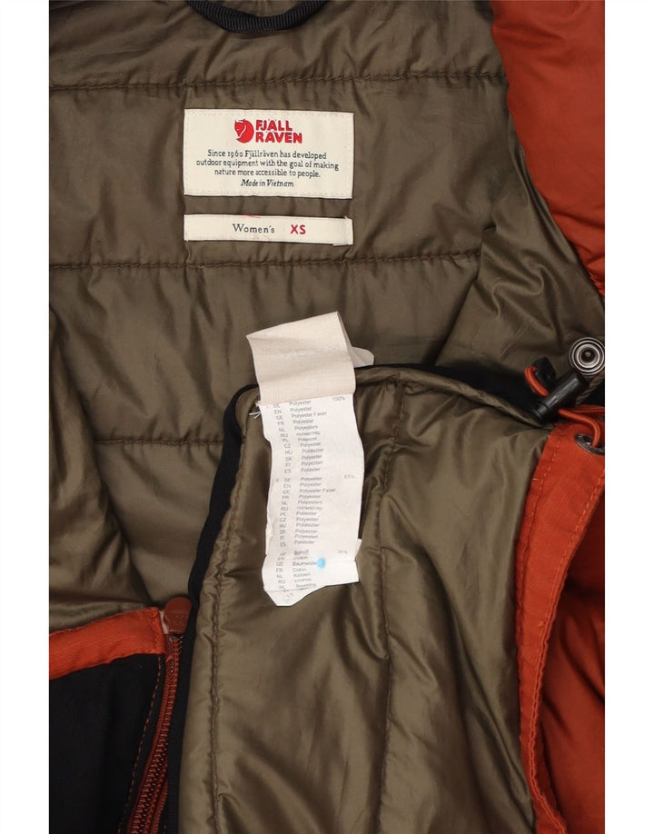 Jaqueta acolchoada feminina Fjall Raven UK 6 XS poliéster laranja