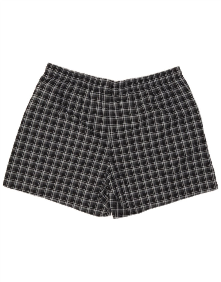 Shorts de natação masculino Adidas XL azul marinho xadrez poliéster
