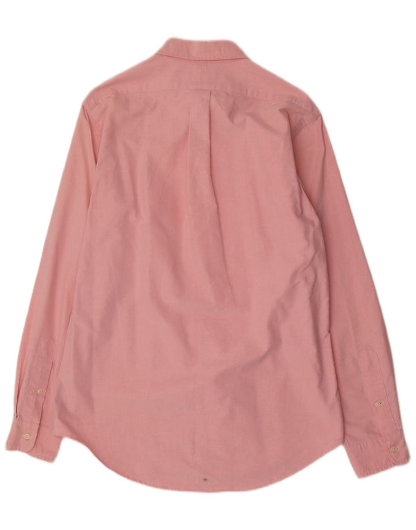 Polo Ralph Lauren Mens Custom Fit Camisa Médio Algodão Rosa