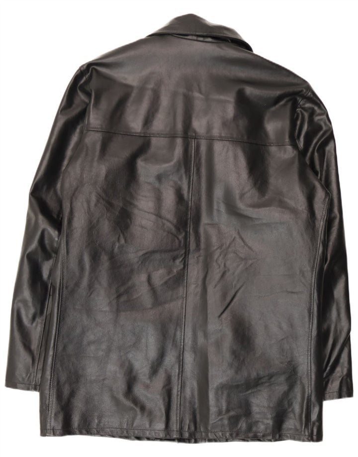 Jaqueta de couro masculina vintage IT 52 XL couro preto