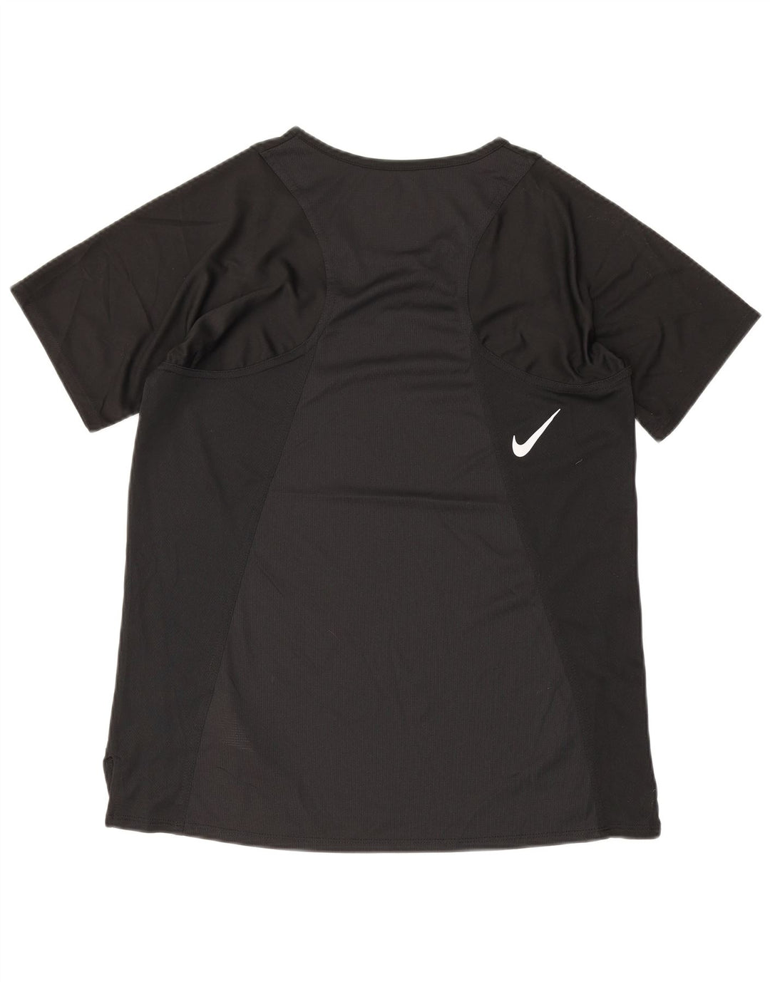 Camiseta feminina Nike Dri Fit Top UK 10 pequena preta poliéster