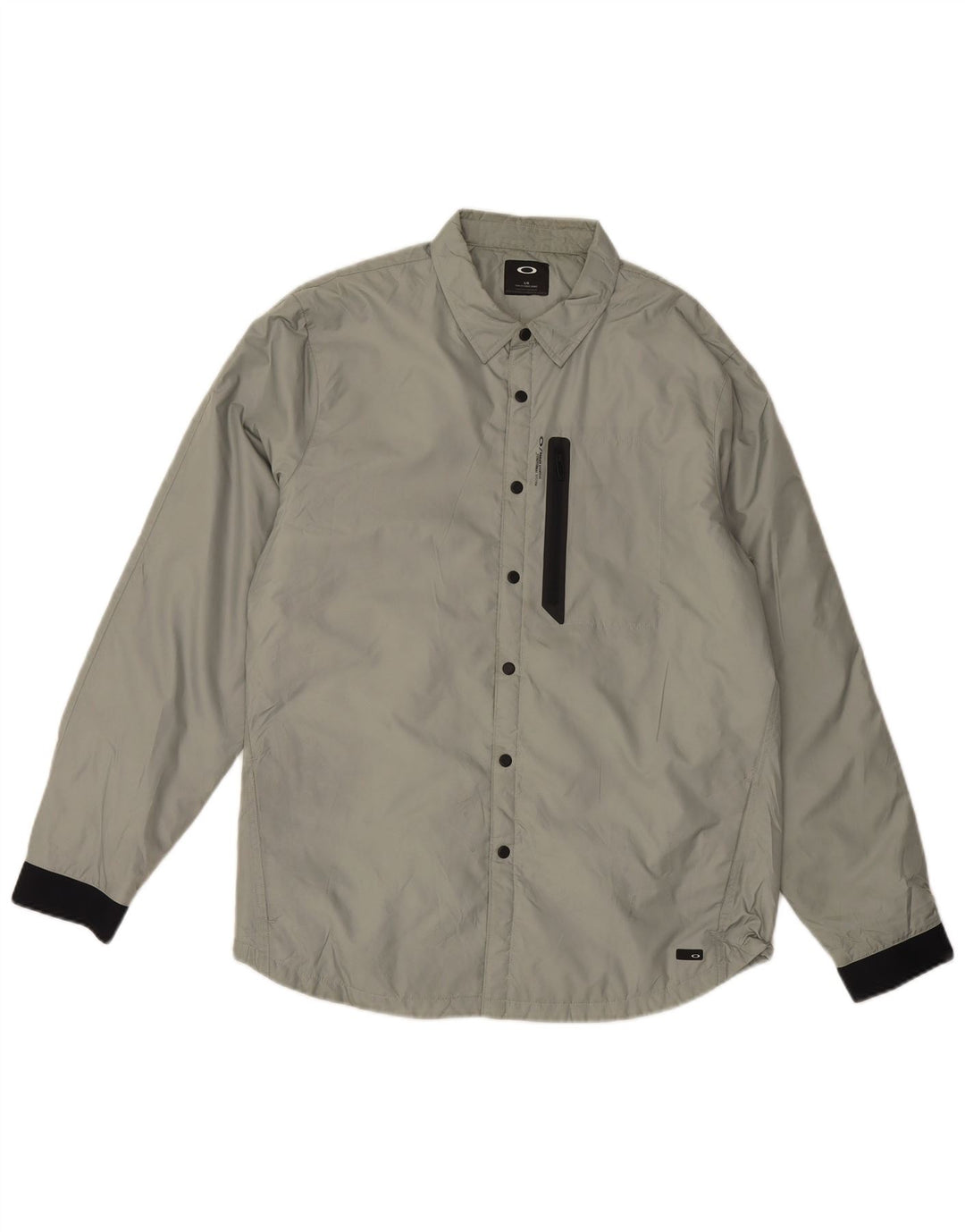 Jaqueta bomber masculina Oakley Slim Fit UK 40 grande poliéster cinza