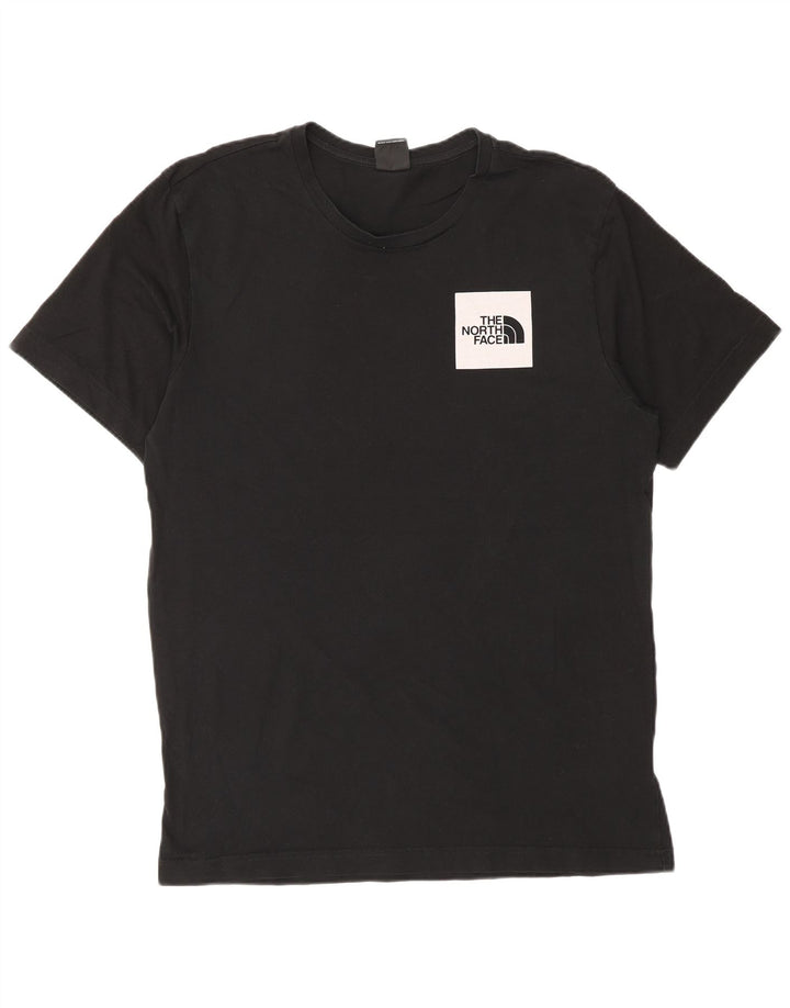 Camiseta gráfica masculina The North Face Top médio algodão preto