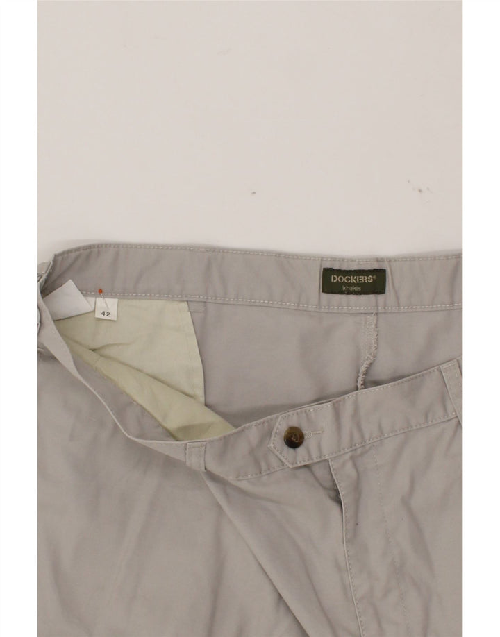 DOCKERS Mens Pegged Chino Trousers W42 2XL Grey Cotton Vintage Dockers and Second-Hand Dockers from Messina Hembry 
