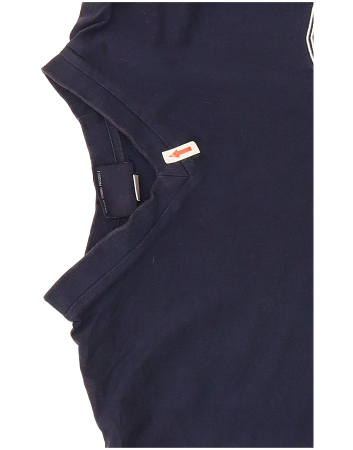 Camiseta masculina Umbro Top Médio Algodão Azul Marinho