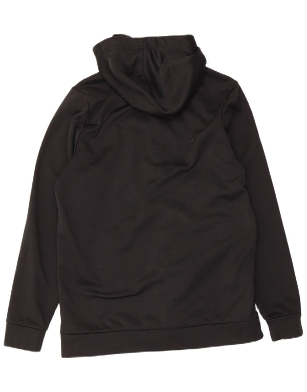 Suéter masculino Nike Therma-Fit Zip com capuz médio preto poliéster
