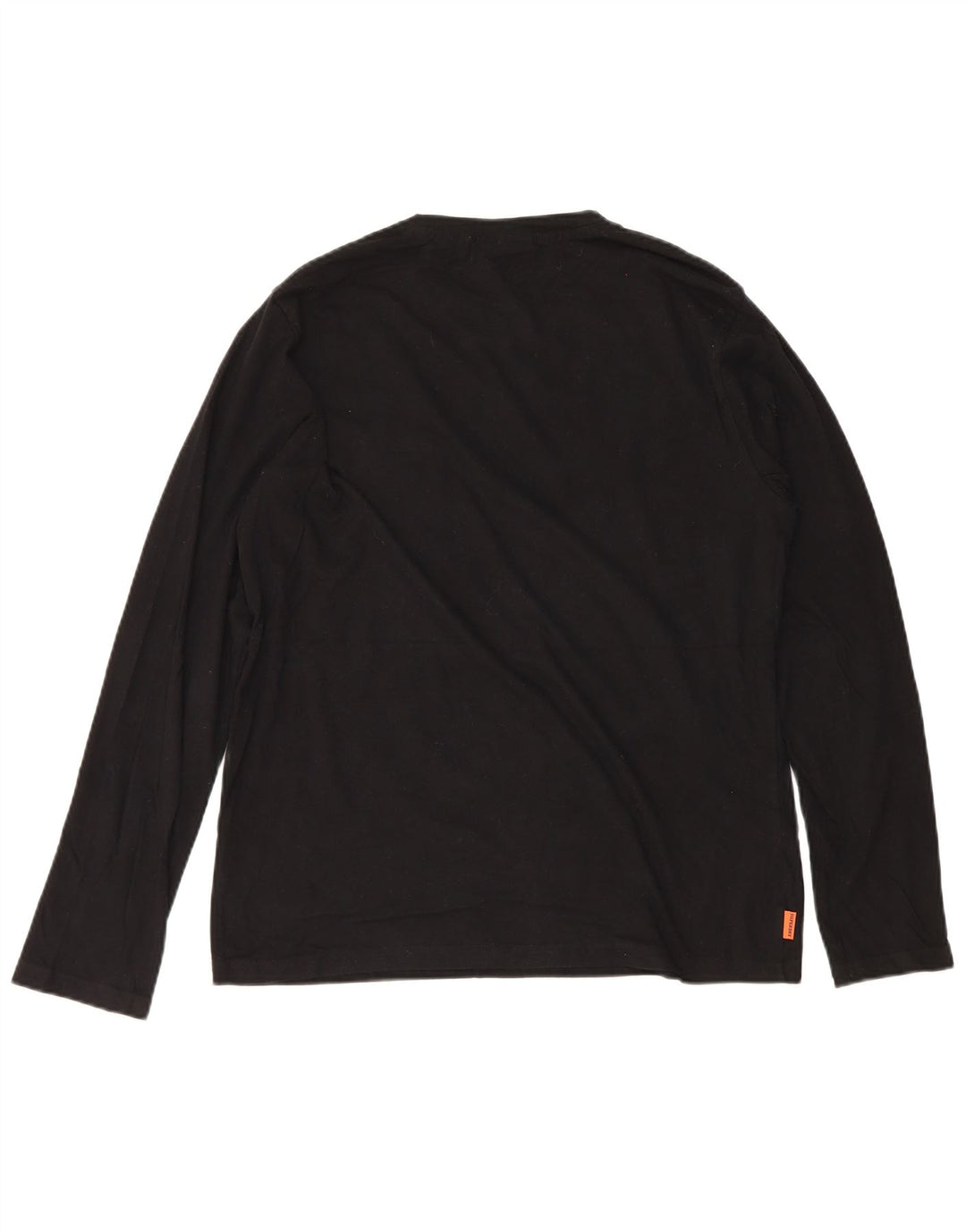 Top masculino Superdry manga comprida 2XL algodão preto