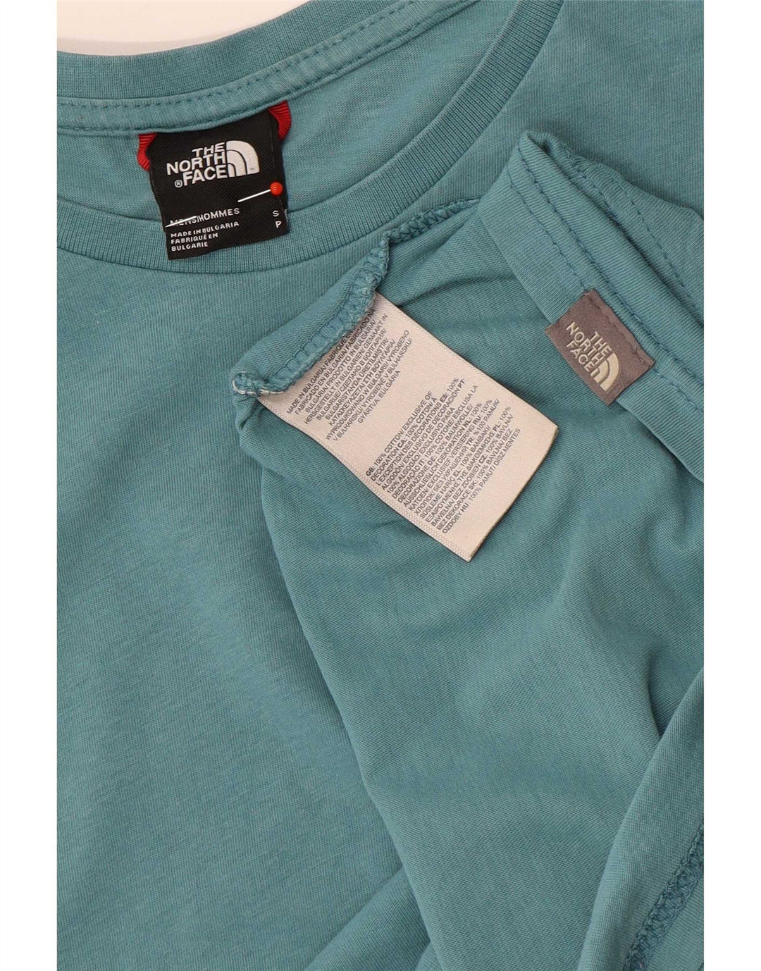 The North Face Camiseta Masculina Top Pequeno Algodão Azul