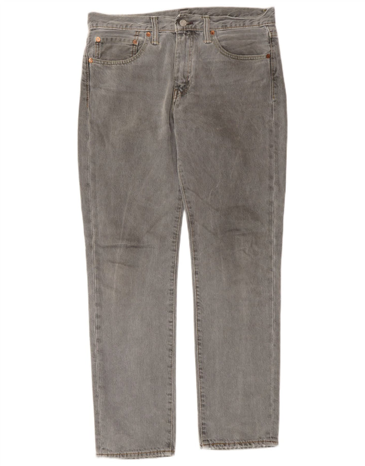 Calça jeans masculina Levi's 511 Slim Tapered W32 L30 cinza algodão