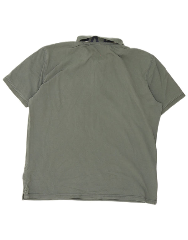 Camisa polo masculina Napapijri 2XL algodão verde