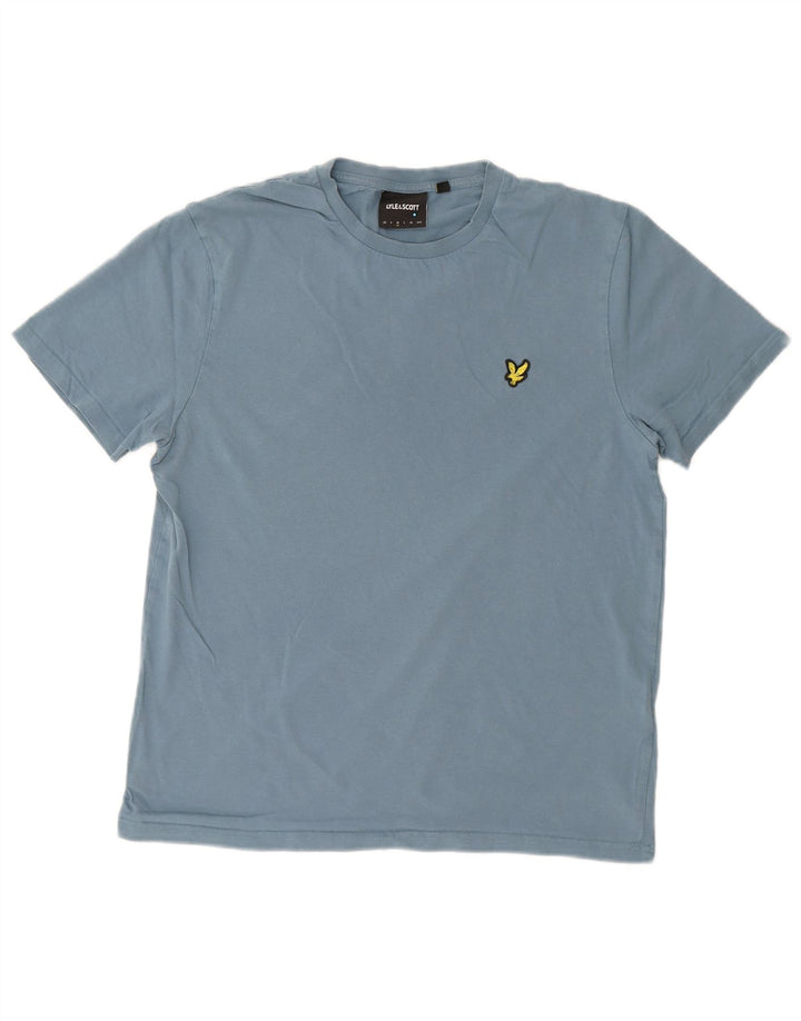 Camiseta feminina LYLE & SCOTT UK 14 algodão azul médio