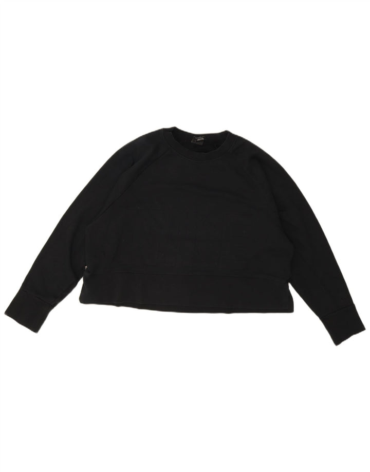Moletom Nike Dri Fit Crop Oversized Jumper UK 16 Grande Preto