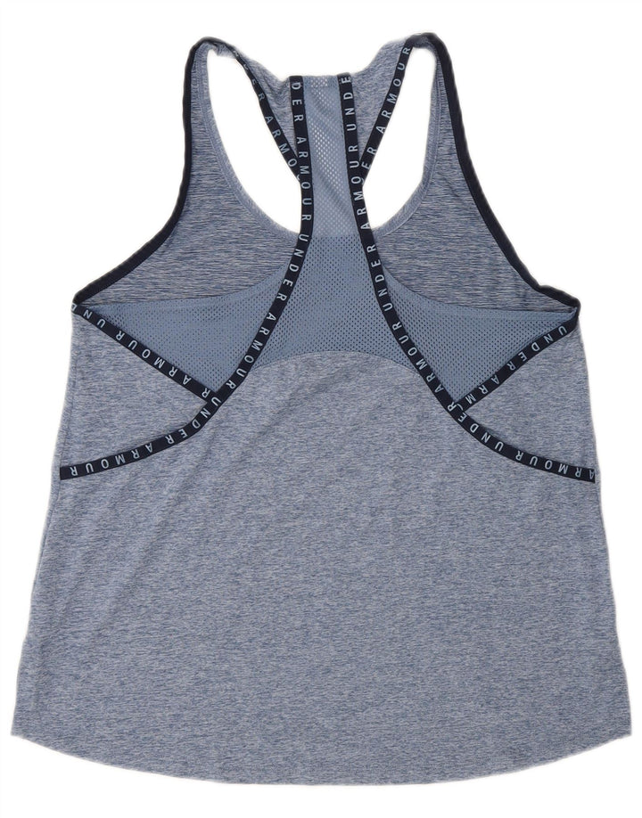 Colete gráfico feminino Under Armour UK 10 pequeno azul manchado