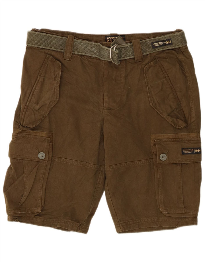 Shorts Cargo Masculino Superdry W32 Algodão Cáqui Médio
