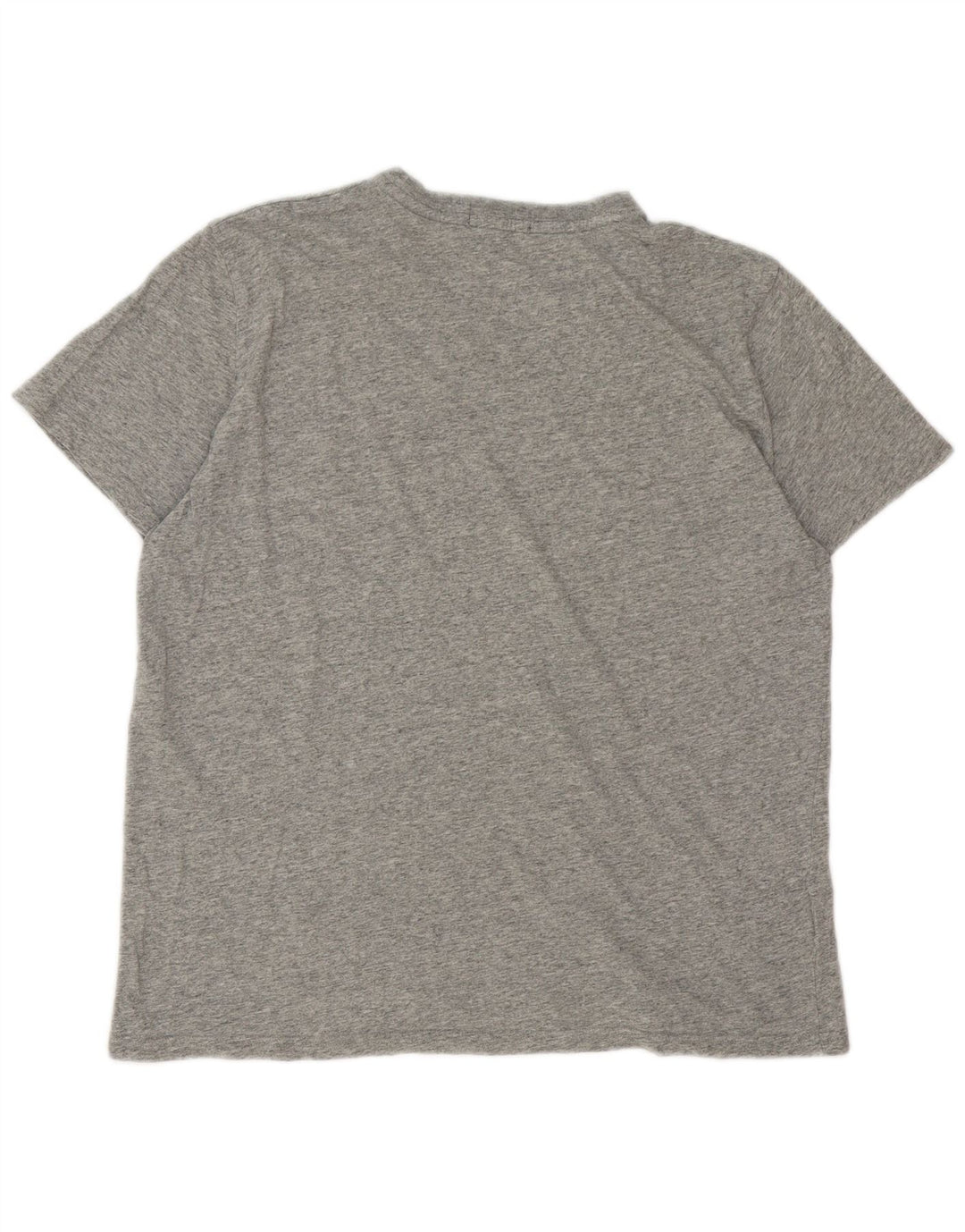 Camiseta masculina Fred Perry grande algodão manchado cinza