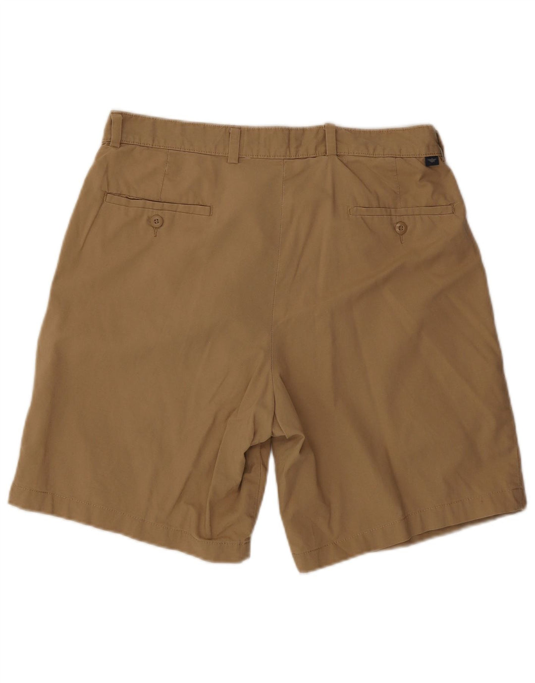 Dockers Mens Pegged Chino Shorts W34 Grande Algodão Marrom
