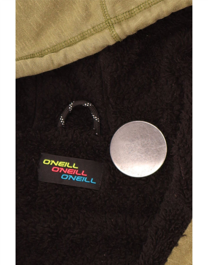 Suéter masculino O'NEILL Sherpa Zip com capuz de algodão verde médio