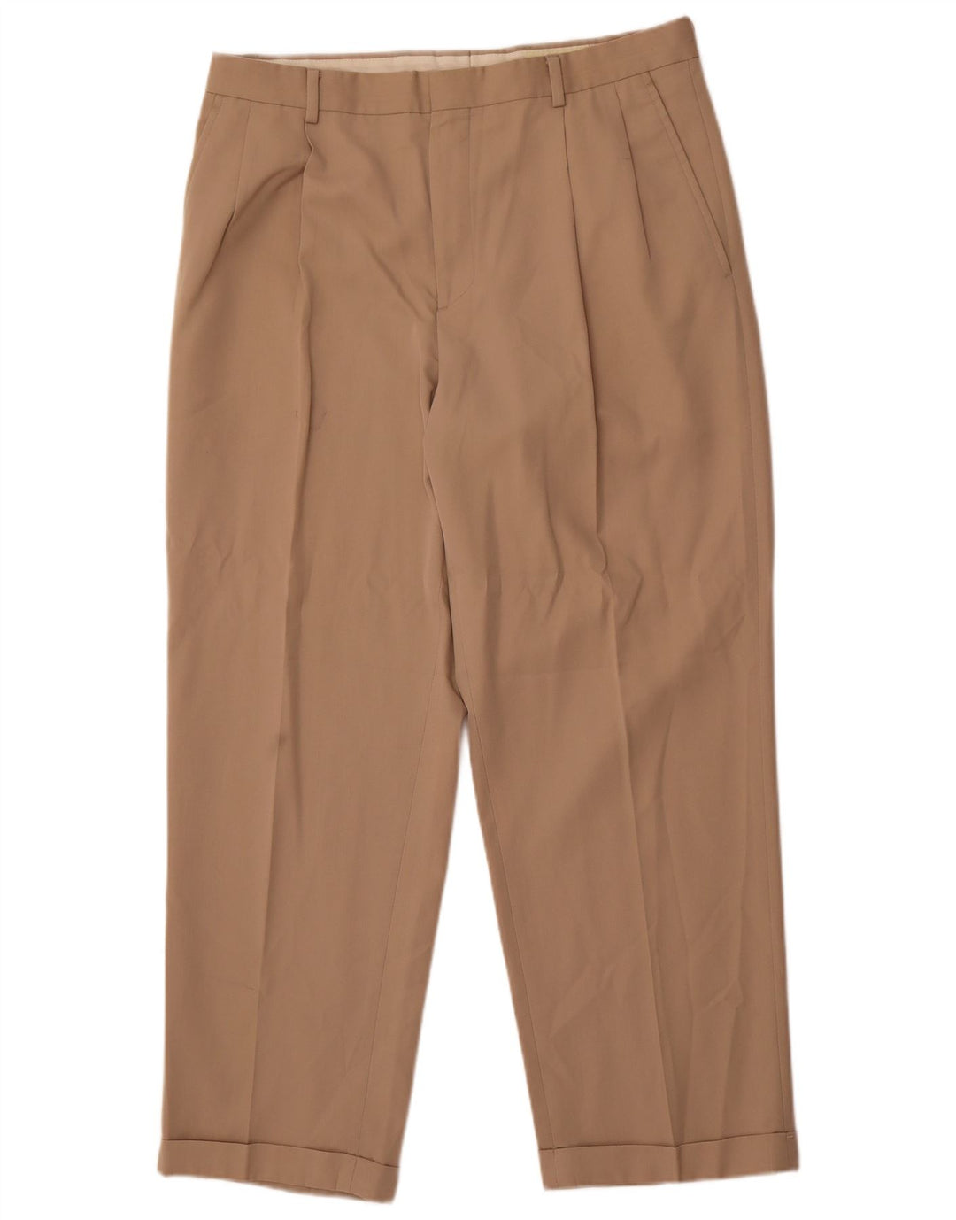 Calça Chino Masculina Eddie Bauer W36 L30 Poliéster Bege