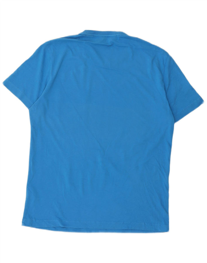 Camiseta masculina Penguin Top grande algodão azul