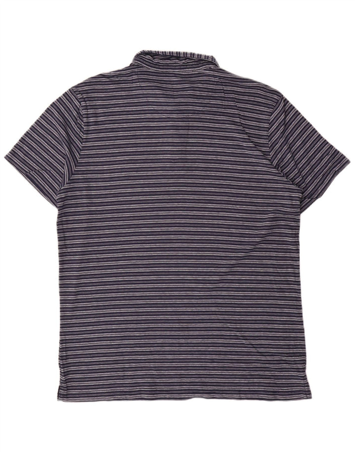 Camisa polo masculina Carrera grande listrada azul marinho