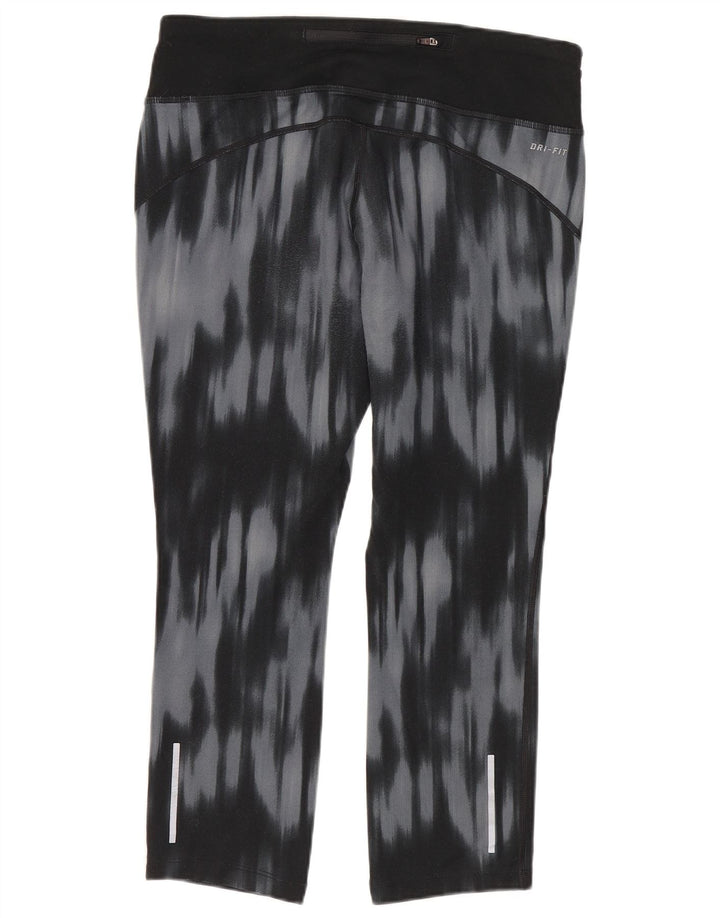 Leggings Nike Dri Fit Capri UK 12 Médio Azul Tie Dye Poliéster