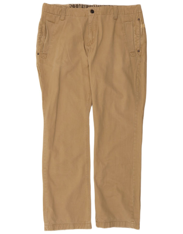 Thor Steinar Calça Chino Masculina Reta Grande W34 L33 Algodão Bege