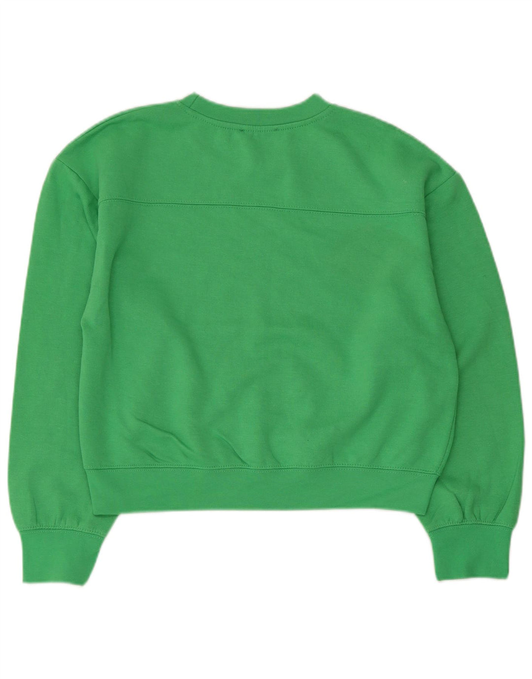 Zara Womens Oversized Sweatshirt Jumper UK 10 Pequeno Poliéster Verde