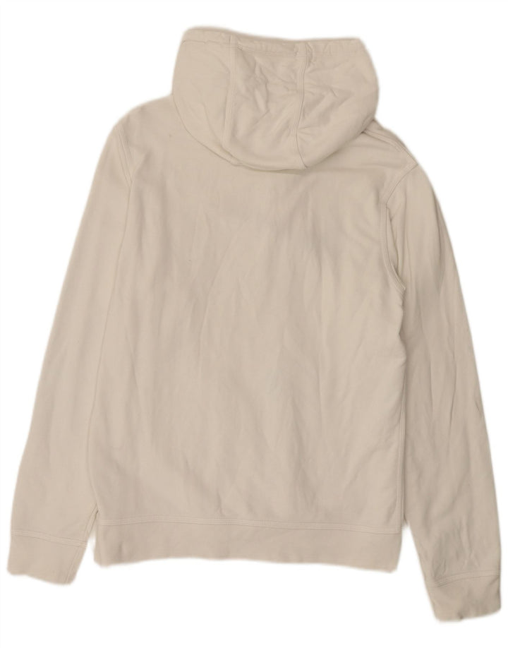 NIKE Mens Graphic Hoodie Jumper Médio Algodão Branco