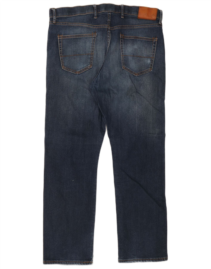 MARKS & SPENCER Masculino Regular Fit Jeans Reto W38 L31 Algodão Azul