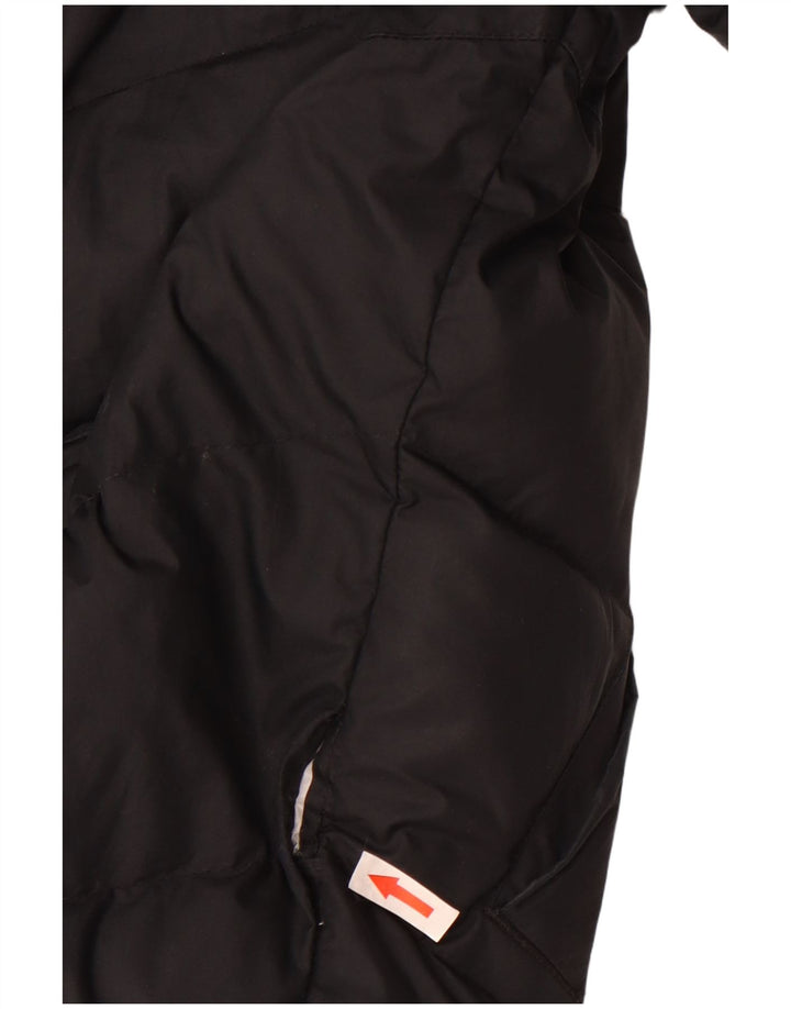 Jaqueta acolchoada com capuz Nike Boys 12-13 anos grande poliéster preto