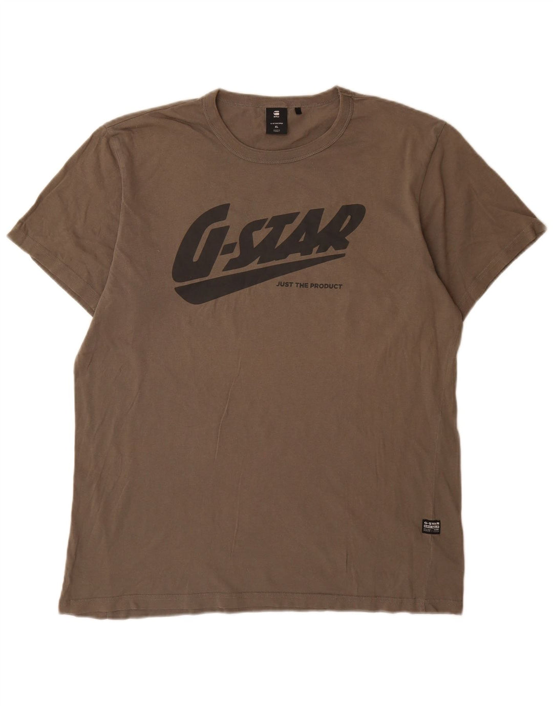 Camiseta gráfica masculina G-Star Top XL algodão cinza