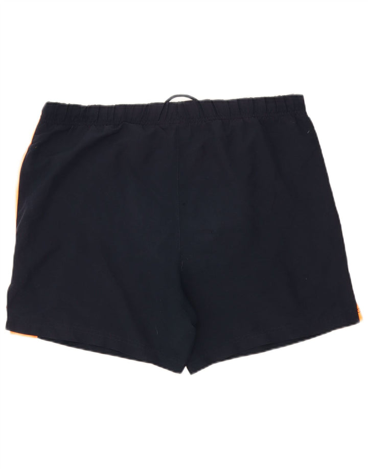 Shorts esportivos gráficos masculinos Nike grandes poliéster colorblock azul marinho