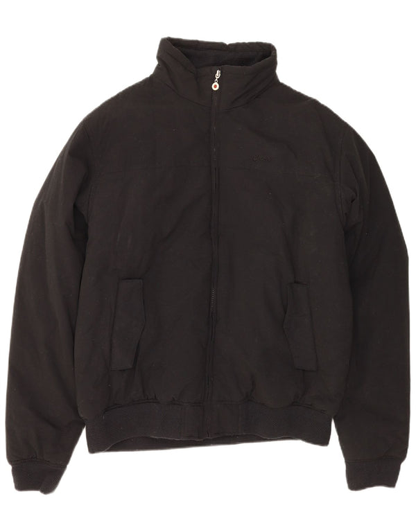 Jaqueta corta-vento masculina ASICS UK 40 grande algodão preto