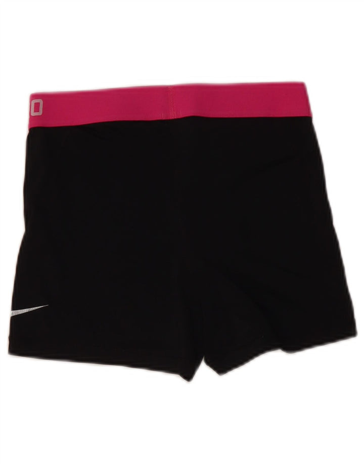 Shorts esportivos femininos NIKE Dri Fit Graphic UK 12 médio preto colorblock