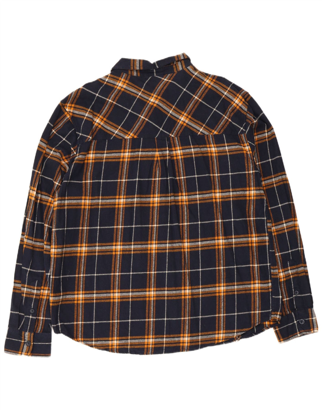 Camisa masculina de flanela Mountain Warehouse XL azul marinho xadrez algodão