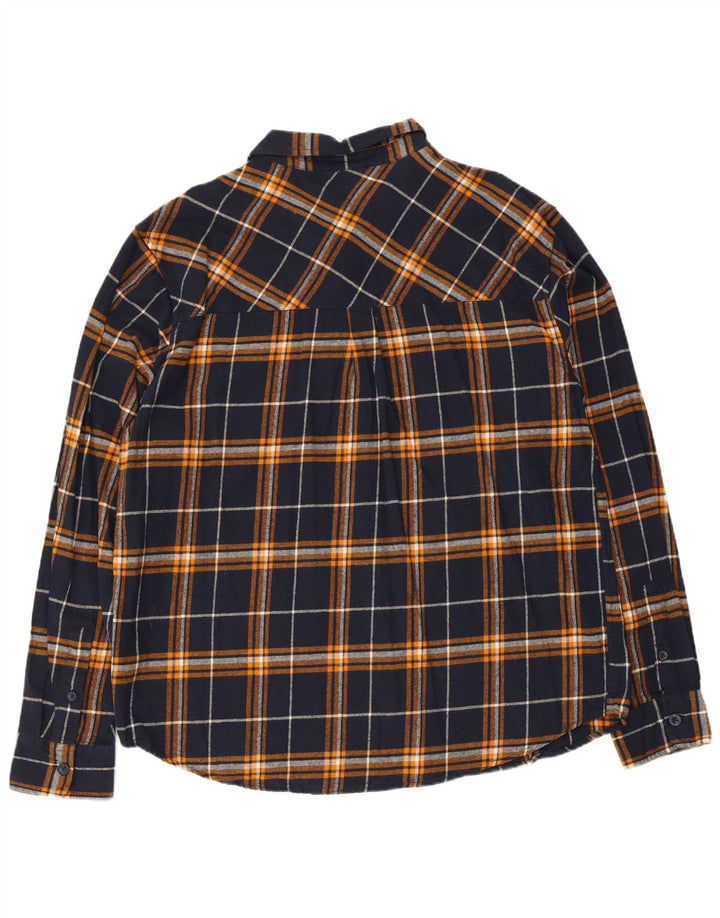 Camisa masculina de flanela Mountain Warehouse XL azul marinho xadrez algodão