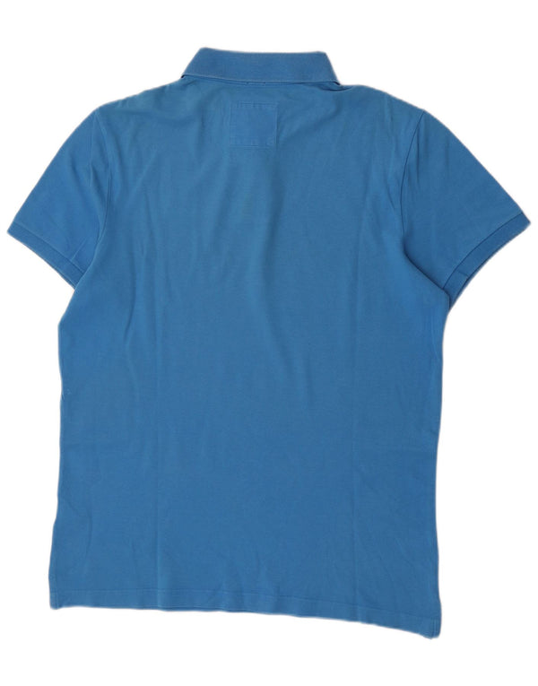 Camisa polo masculina Hollister XL algodão azul