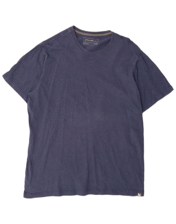 Camiseta masculina Eddie Bauer alta XL algodão azul marinho