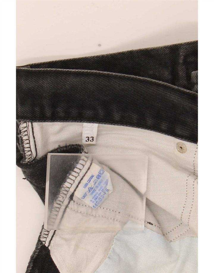 Jeans retos masculinos Levi's W33 L34 algodão preto