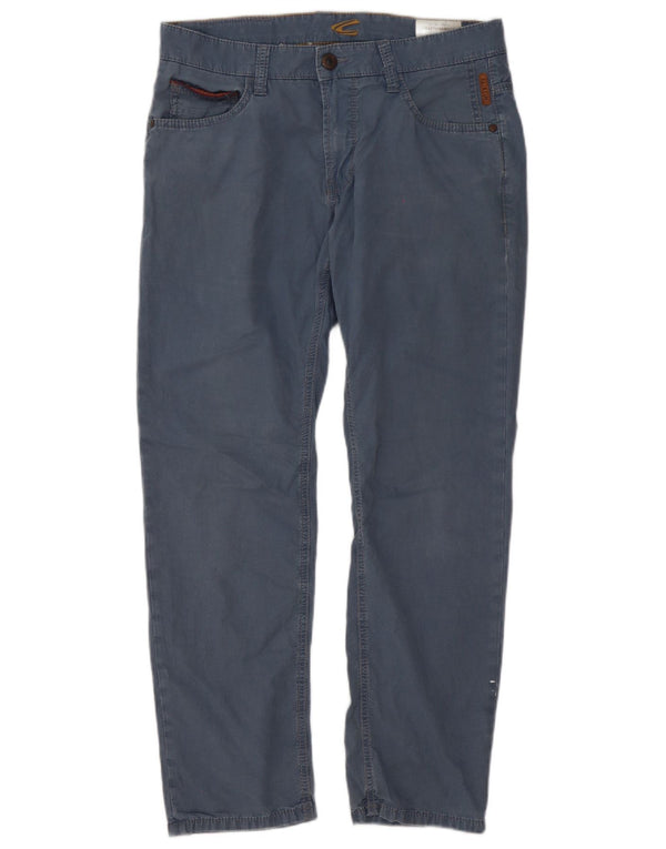 Camel Active Mens Hudson Slim Calça Casual W34 L30 Algodão Azul