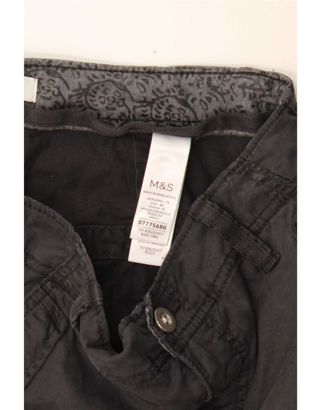 Calça jogger feminina Marks & Spencer UK 12 médio W30 L29 cinza