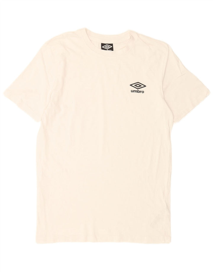 Umbro Camiseta Masculina Top Pequeno Algodão Branco