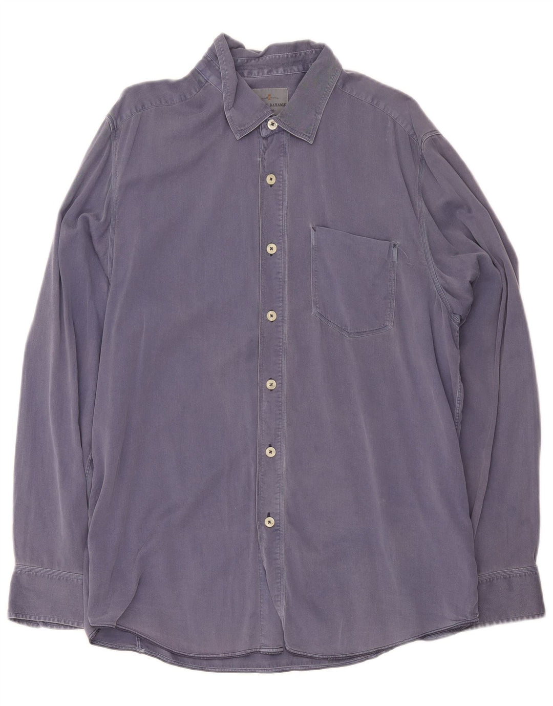 Camisa masculina Tommy Bahama grande algodão azul marinho