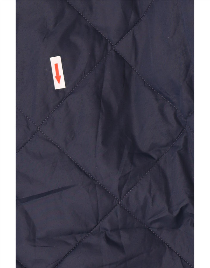 Jaqueta acolchoada masculina Marks & Spencer UK 38 poliéster azul marinho médio