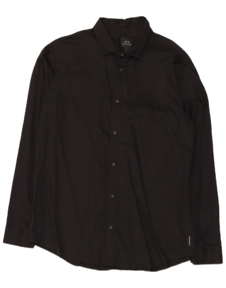 Camisa masculina Armani Exchange XL algodão preto